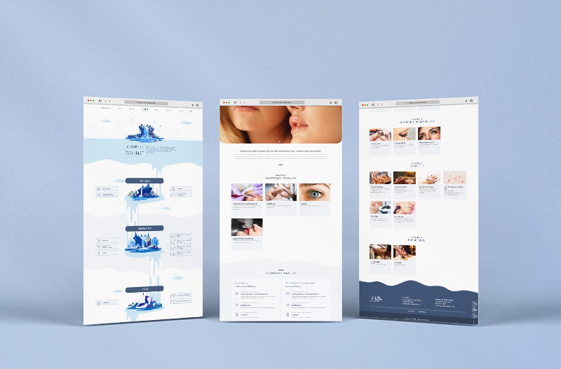 Thiết kế website Janna Beauty – giao diện desktop tại Đức